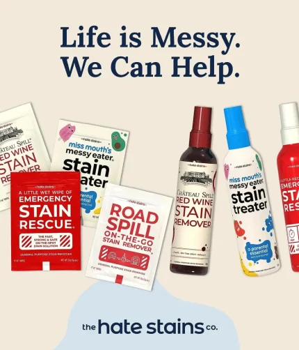 Miss Mouth's Messy Eater Stain Treater Spray - 4oz 2 Pack Stain Remover - Newborn & Baby Essentials - No Dry Cleaning Food, Grease, Coffee Off Laundry, Underwear, Fabric 1