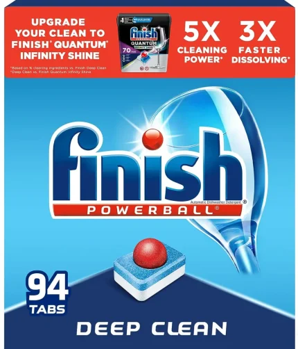 Detergent - Powerball - Dishwashing Tablets - Dish Tabs - Fresh Scent, 94 Count (Pack of 1) - Packaging May Vary