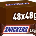 【New user benefits】M&M’s, Snickers Chocolate Bars, Caramel, Peanuts & Milk Chocolate Bulk Box, 48 x 48g, Ideal for Gift, Snacks or Hamper